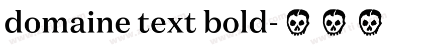 domaine text bold字体转换